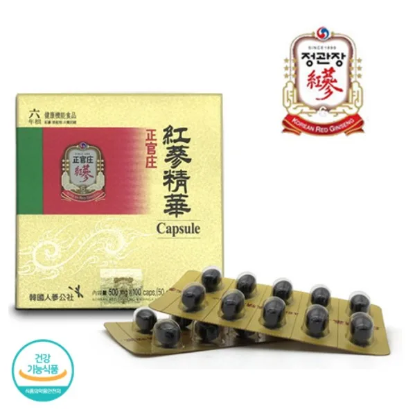 [정관장] 홍삼정화캡슐 500mg x 100caps + 쇼핑백