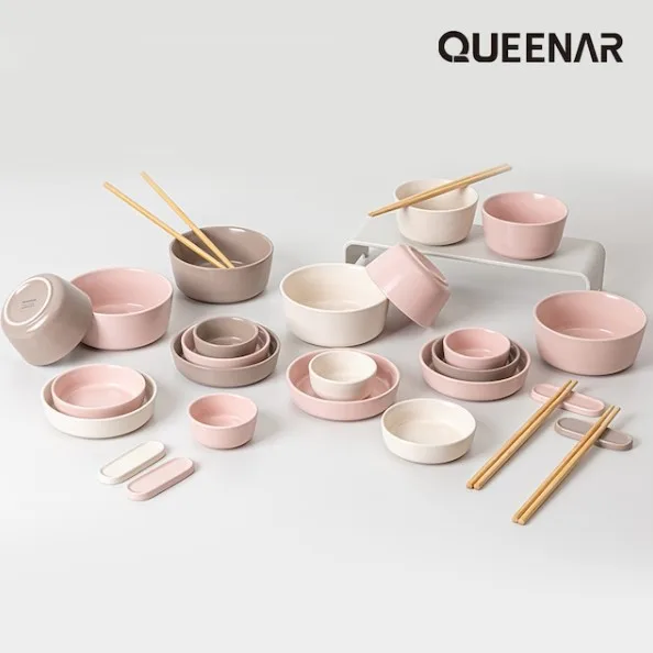 [퀸나] 라운드 14P 홈세트 (2인) (QN-RO14PW)