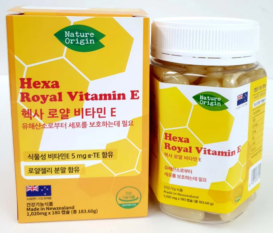 헥사로얄 비타민E (1,020mg x 180캡슐)