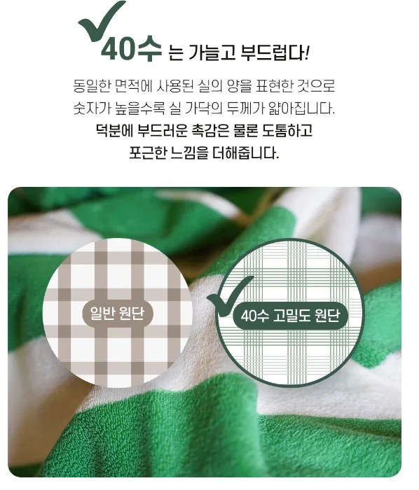 코튼하모니 200g 40수 프리미엄 패턴 호텔수건 5매세트