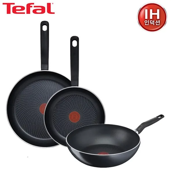 [테팔] 퍼펙트 쿠킹 다크 인덕션 프라이팬 24cm+30cm+멀티팬 28cm