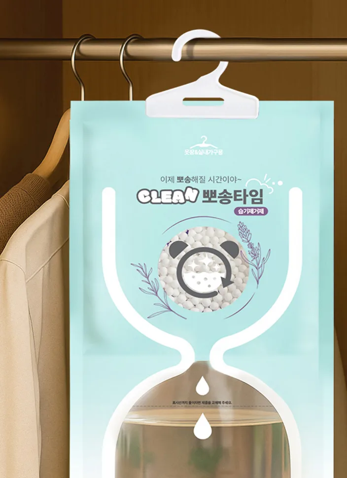 (신형) 클린뽀송타임 옷걸이형 대용량 습기제거제 220g 10개입 1세트