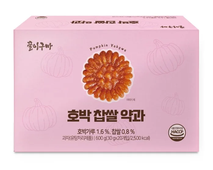 상품코드 : LC005 꿀이구마 뉴 호박찹쌀약과 30g x 20개