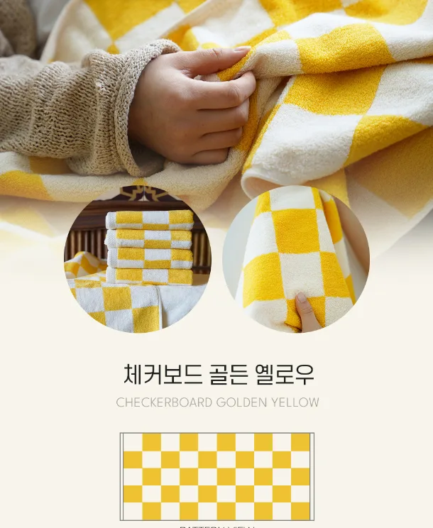 코튼하모니 200g 40수 프리미엄 패턴 호텔수건 5매세트