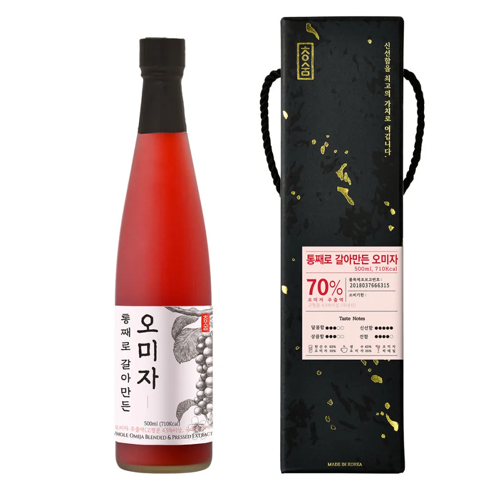 [청숨] 통째로 갈아만든 오미자500ml 선물세트 1호