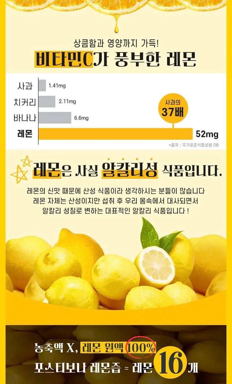 상품코드 : UB042 [포스티보나] 2종(포도, 레몬즙)