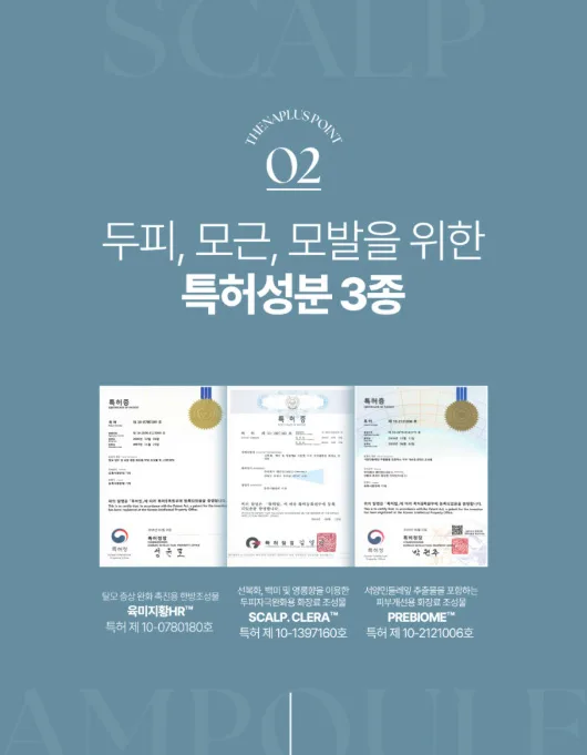 상품코드 : DNP001 [더나플러스] 그린테라피 탈모앰플 두피 쿨링 케어 두피앰플 12ml