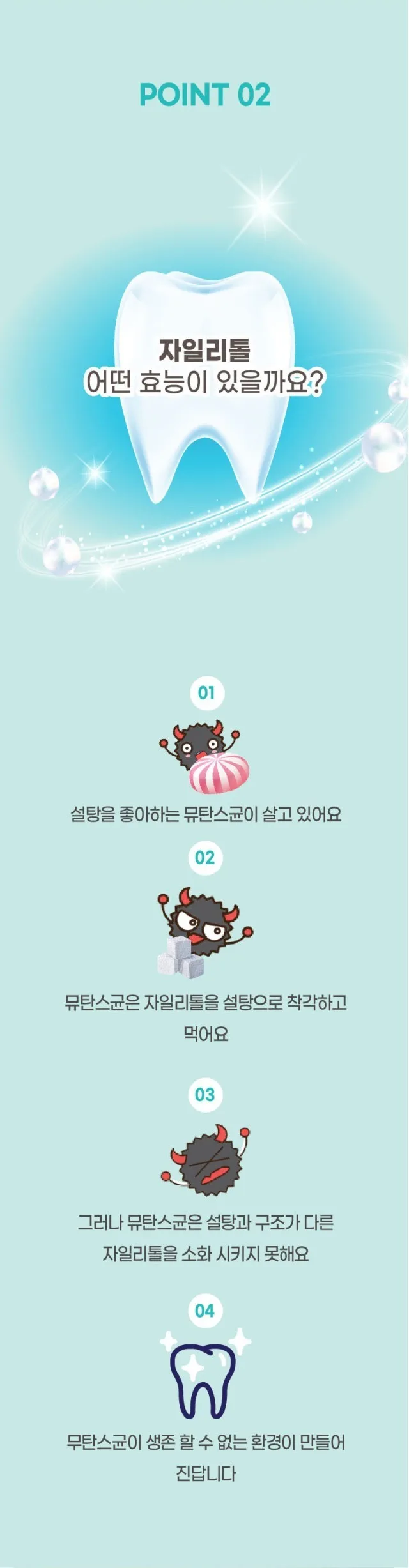상품코드 : NY007 로보카폴리 덴티자일리톨 특허 구강유산균 2g 200정