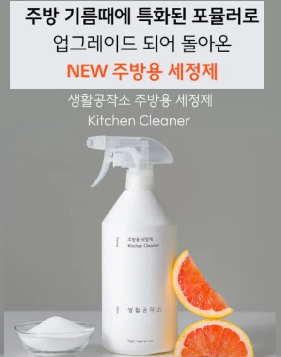 생활공작소 주방기름때 특화 주방용세정제 750ml