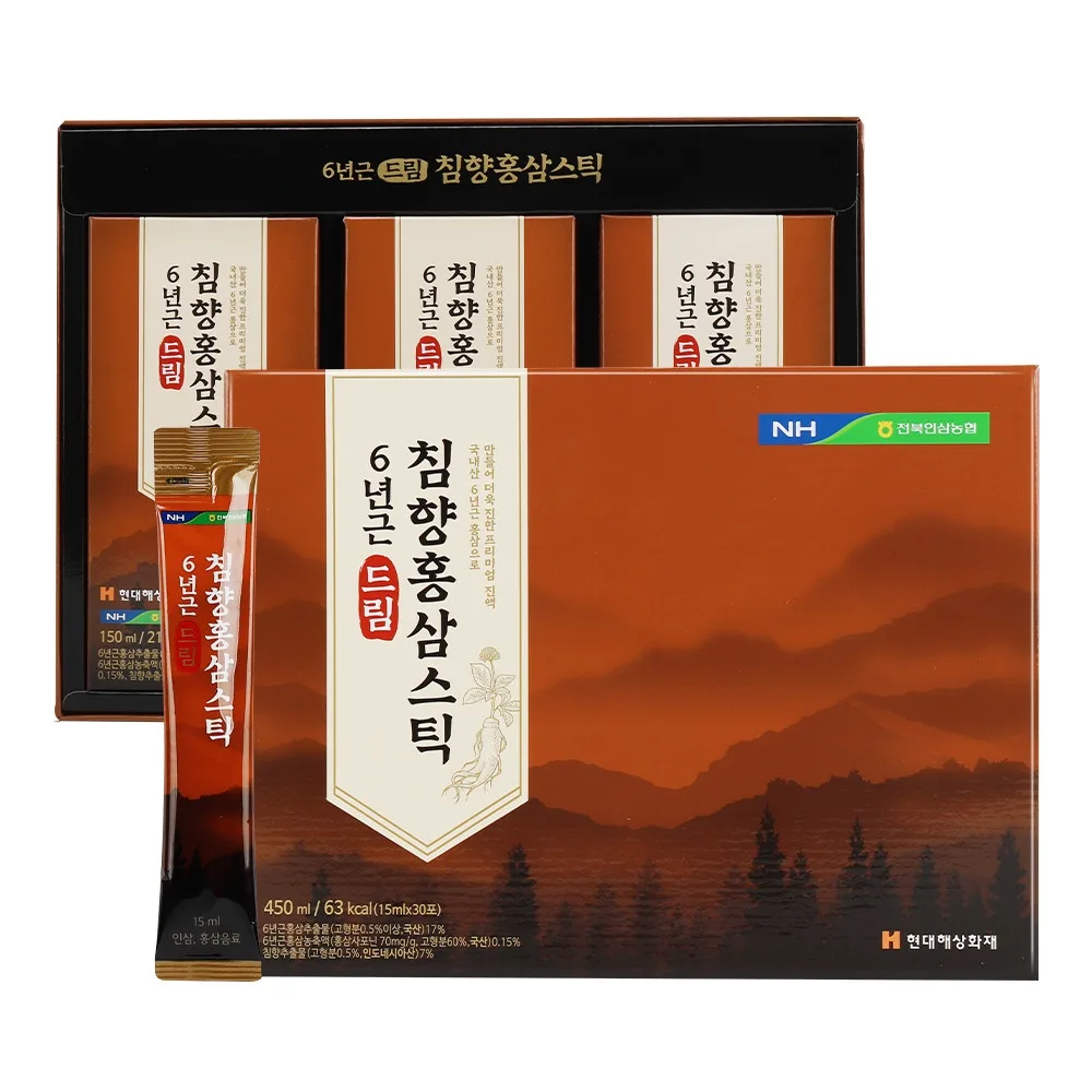 지리산마천농협 드림 침향 홍삼스틱 (15mlx30포)
