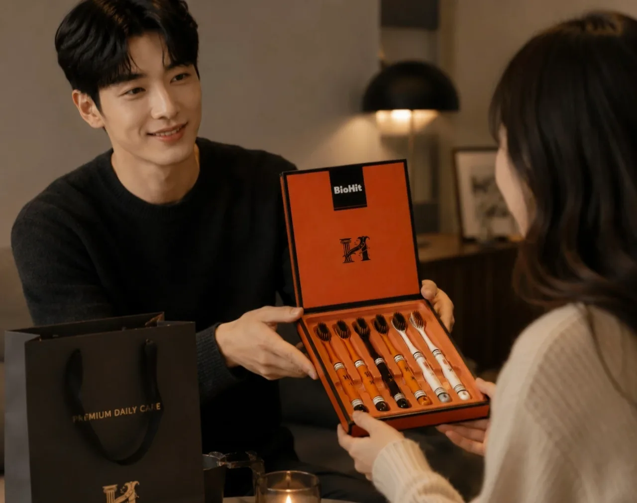 상품코드 : K655 바이오히트 칫솔 세트 6p (일반 칫솔모) (카톤발주용)