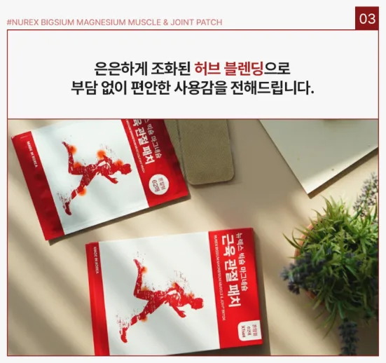 상품코드 : BSH009 빅슘 마그네슘 패치 62매