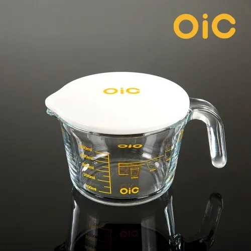 [OIC] 컵라면 글라스 계랑컵 0.5L(뚜껑포함) 화이트에그