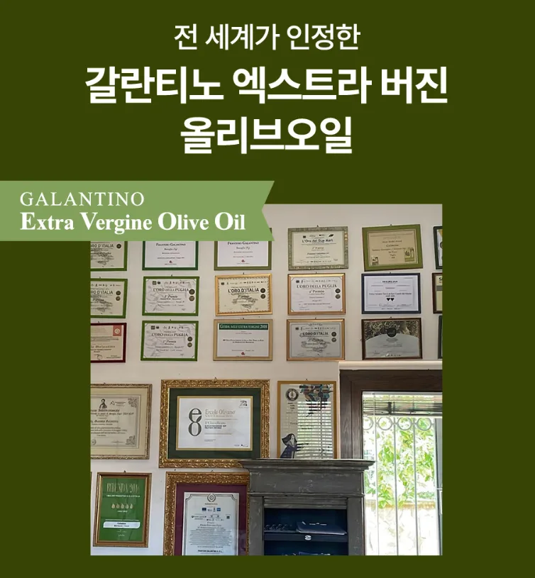 갈란티노 올리브오일 향미유 틴케이스 250ml
