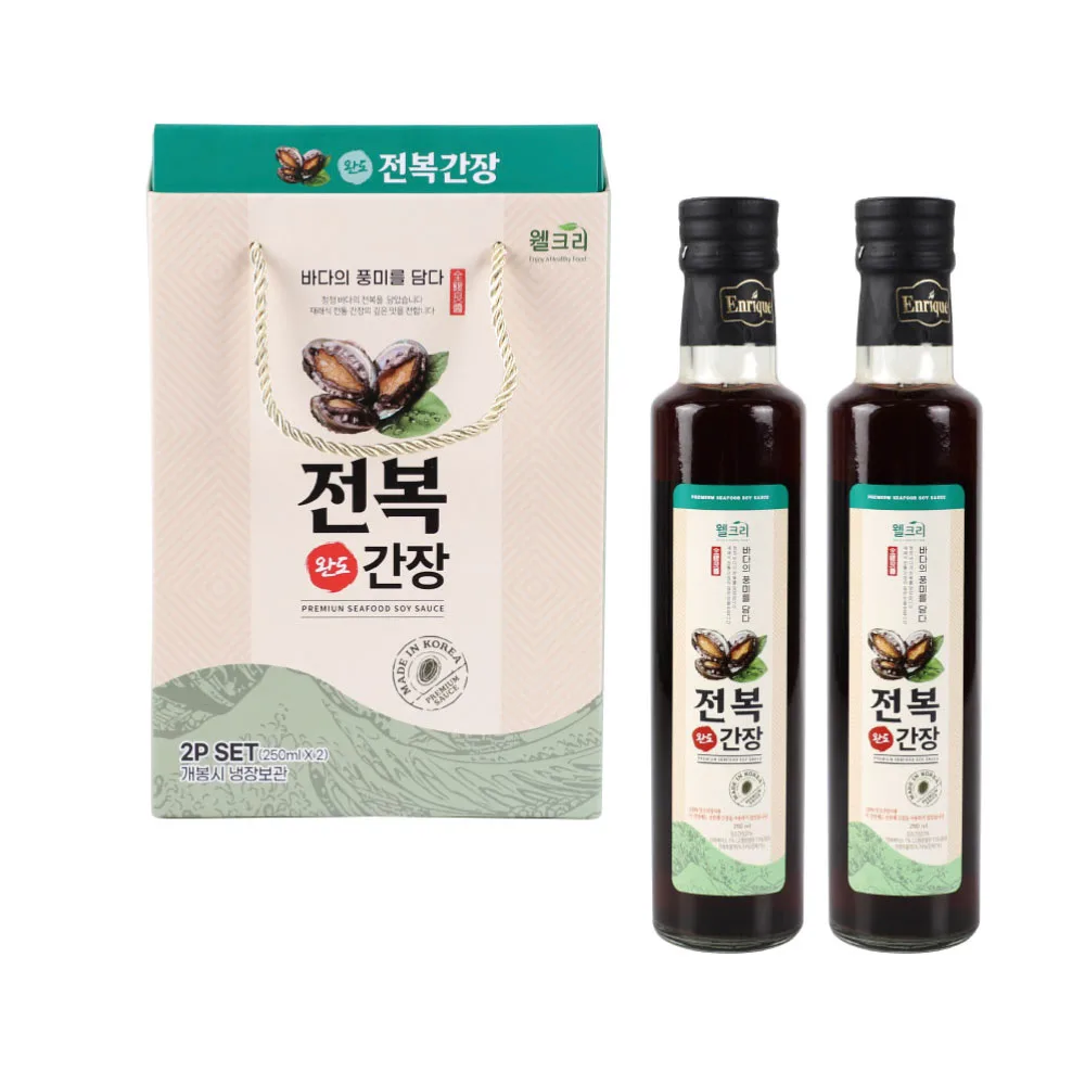 [웰크리] 완도 전복간장 250ml 2P세트