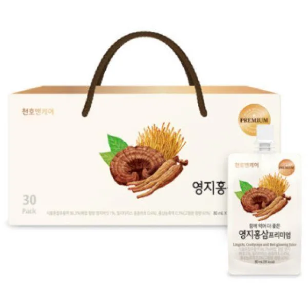 [천호엔케어] 영지홍삼 프리미엄 80ml x 30포