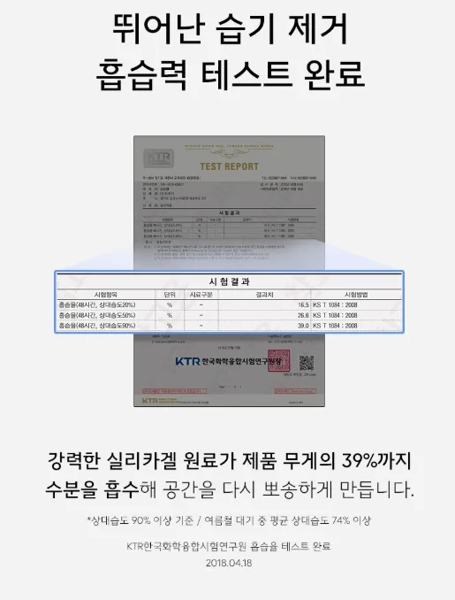 생활공작소 실리카겔 틈새공략 재사용 제습제 20gX20ea