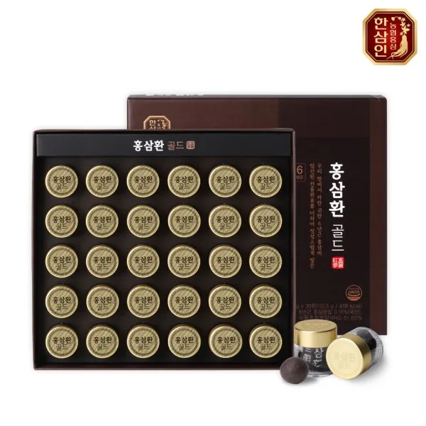 [농협홍삼 한삼인] 홍삼환골드 3.75g x 30환 +쇼핑백