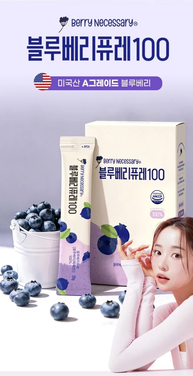 네세서리 블루베리퓨레 100 (20g*14포)