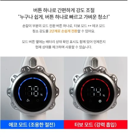 상품코드 : H3775 [보아스] 프로 화이트 프리미엄 무선청소기 (VC601 Pro)