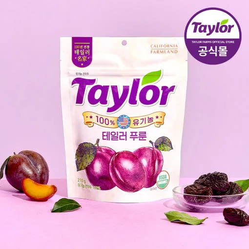 테일러 유기농 푸룬 건자두 말린자두 210g