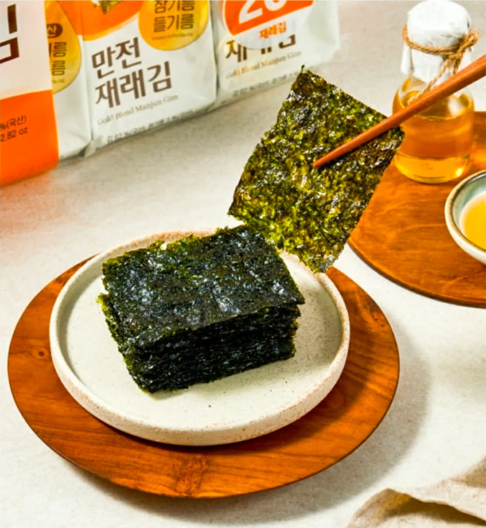 상품코드 : MJ007 국산 참기름 들기름 만전재래김 4g x 20봉 80g