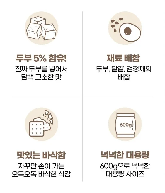 상품코드 : LC002 꿀이구마 검정깨 두부과자 600g