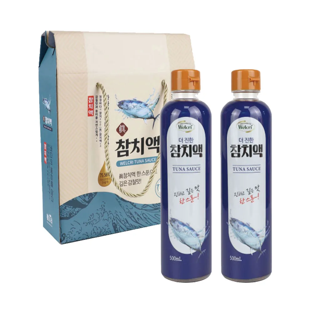 [웰크리] 더 진한 참치액 500ml 2P세트