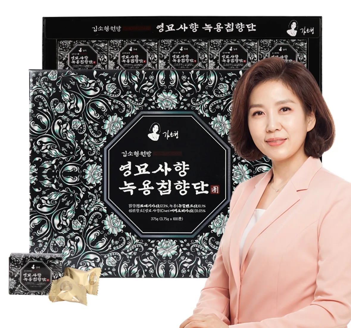 [김소형원방] 영묘사향 녹용침향단 100환 + 쇼핑백