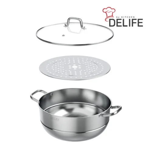 [디라이프] 마스터셰프 특대형 스테인레스 찜&전골냄비 34cm (DLA-MS34S)
