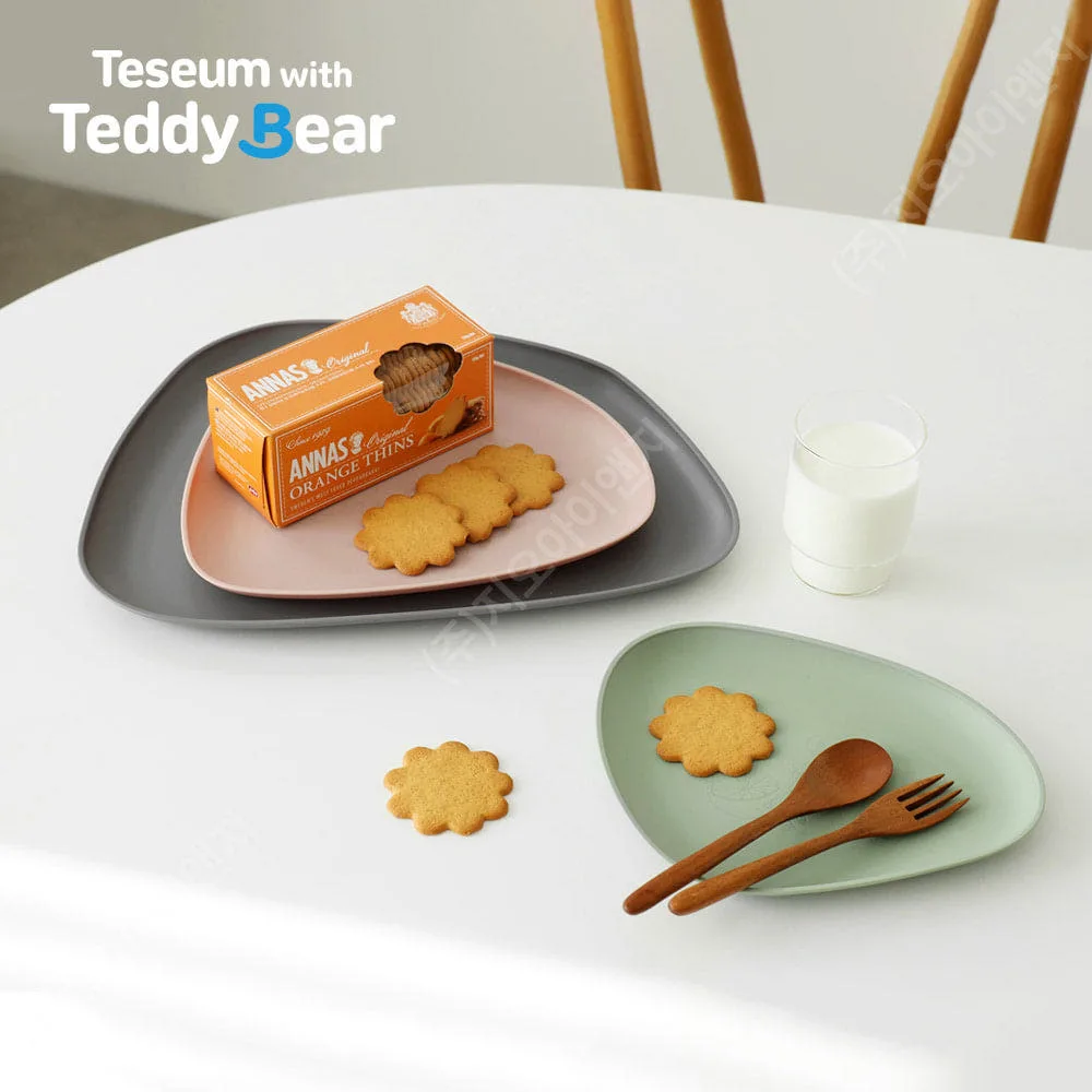 [테지움] 테디베어 조약돌 쟁반3종세트