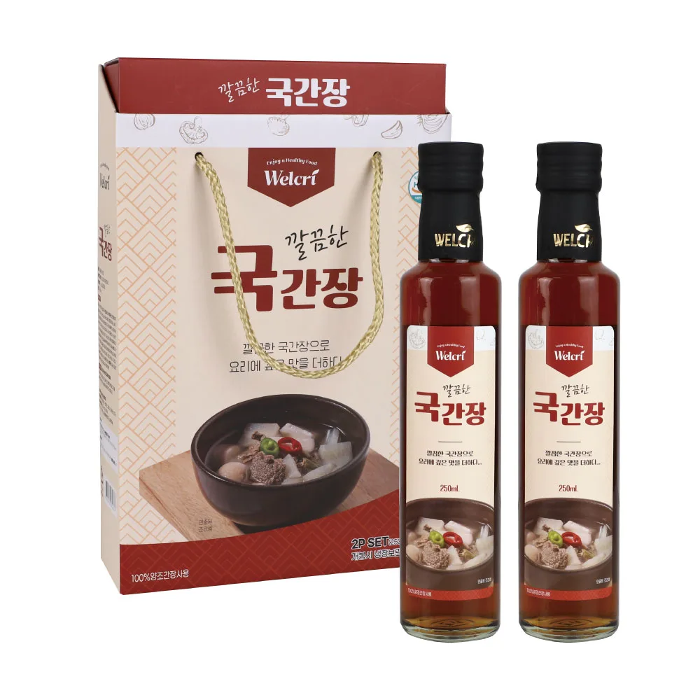[웰크리] 깔끔한 국간장 250ml 2P세트
