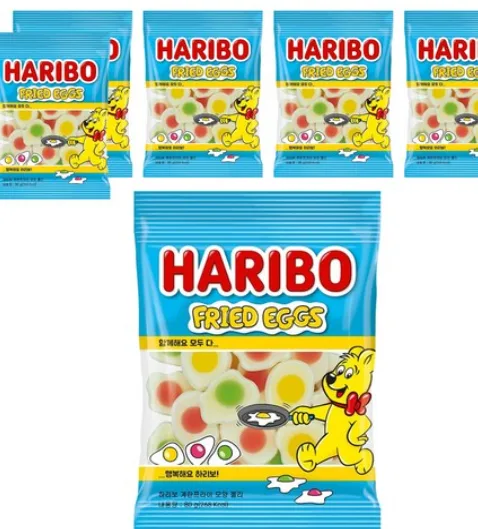 하리보 계란프라이 모양 젤리 80g (카톤발주용) 사진 2