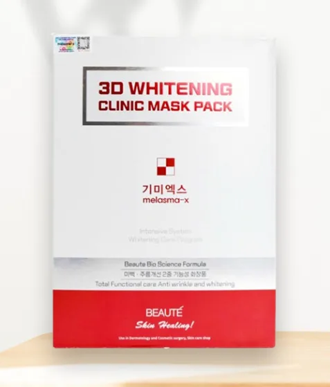 [기미엑스] 3D화이트닝 마스크팩 (30mlx10장) 미백 1일1팩 수분마스크
