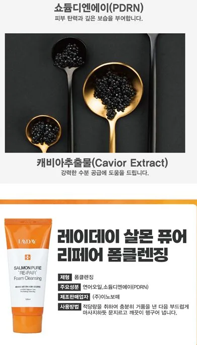 레이데이 살몬퓨어 리페어 폼클렌징 100ml
