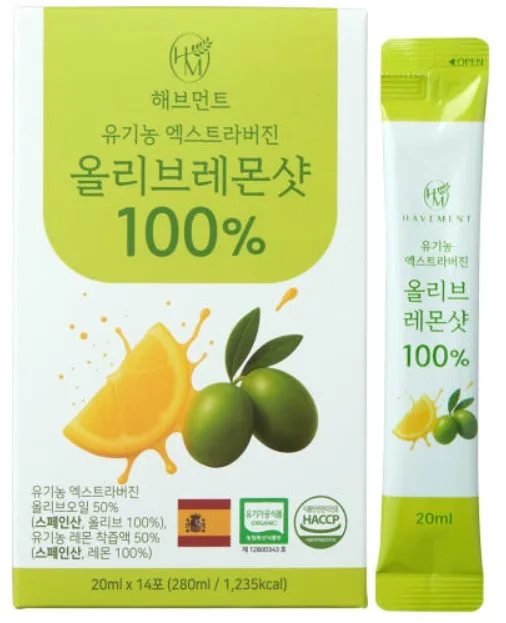 [해브먼트] 유기농 올리브레몬샷 올레샷 20mlx14포