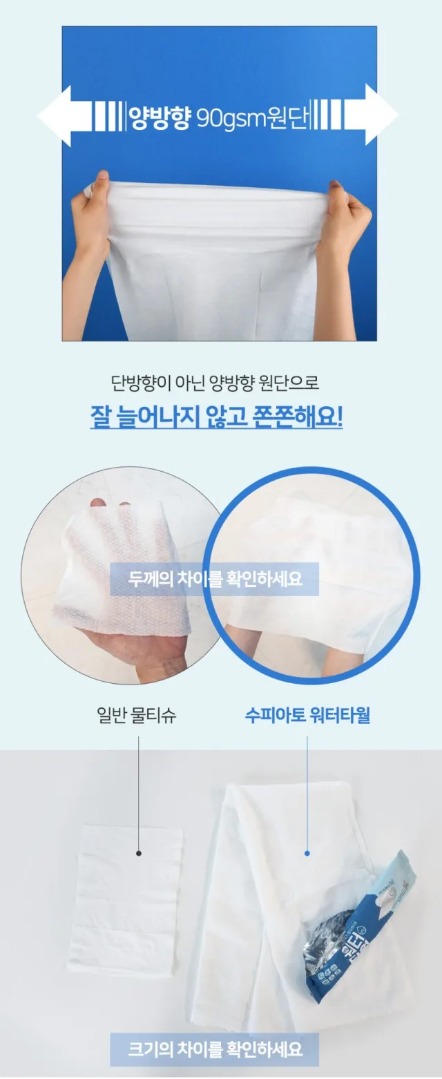 상품코드 : SPA001 수피아토 워터타월 (72 x 32cm)