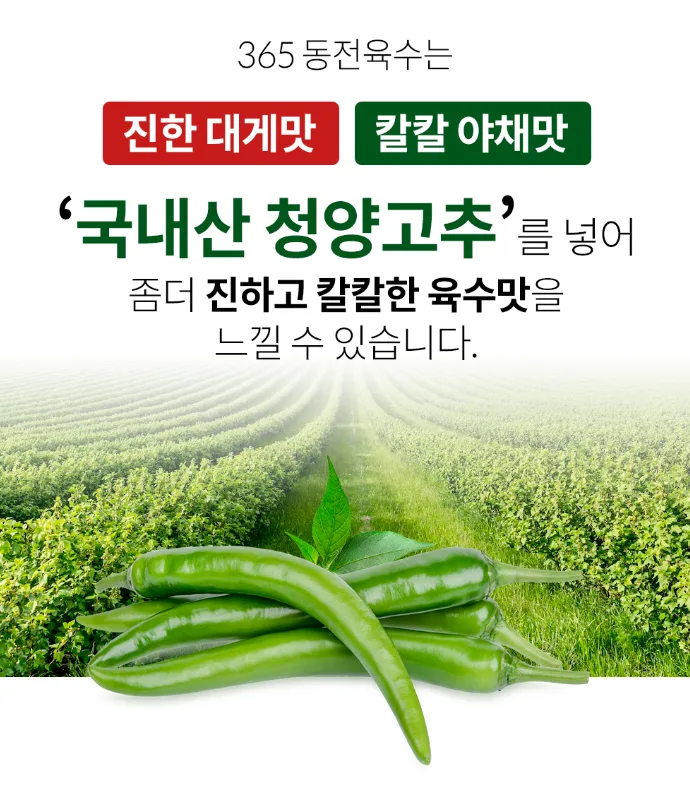 365동전육수 칼칼야채맛/진한대게맛 20정