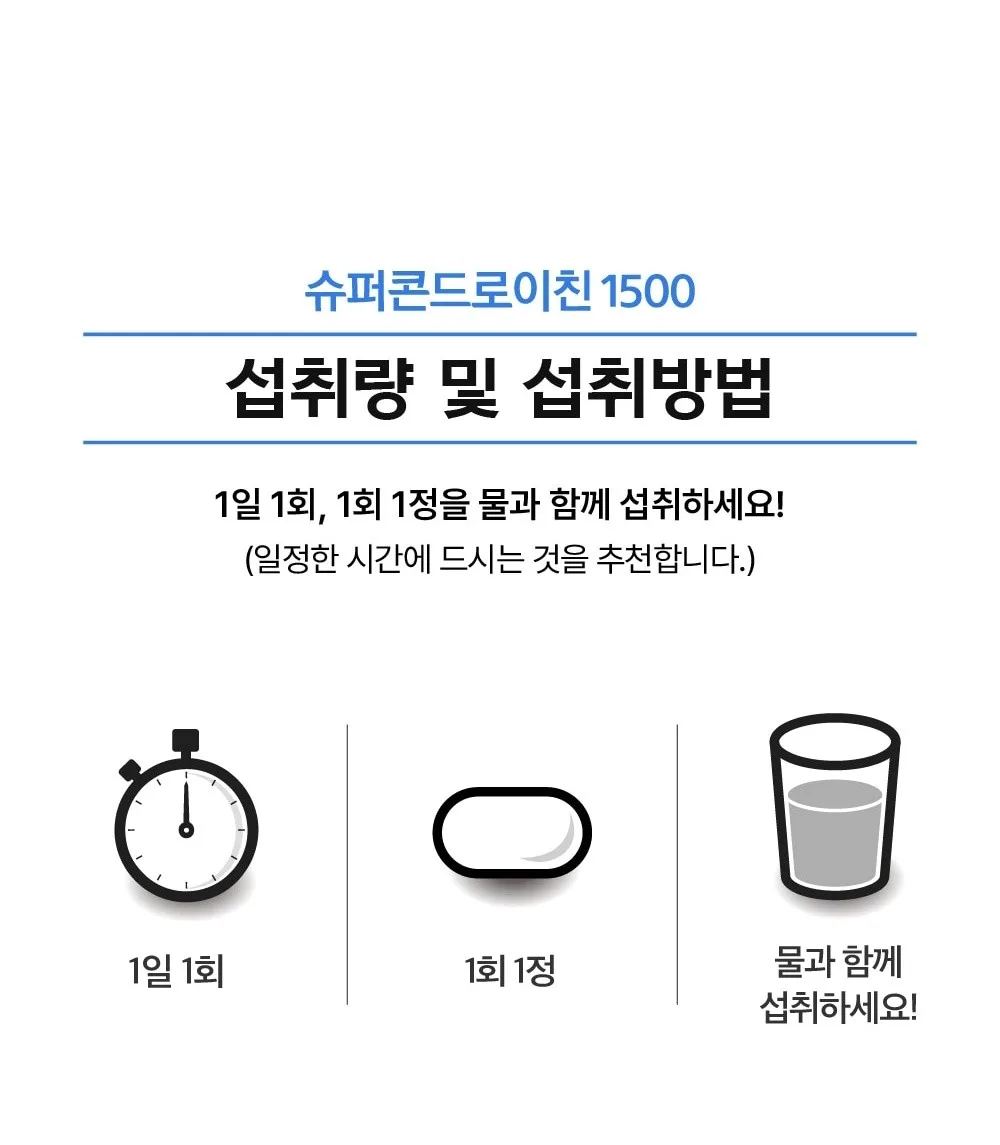 상품코드 : MH001 삼성바이오헬스 슈퍼콘드로이친 1500 (600mg x 30정)