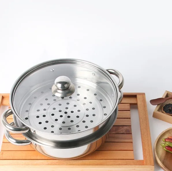 [토프] 스텐 2단 전골 & 찜솥 28cm