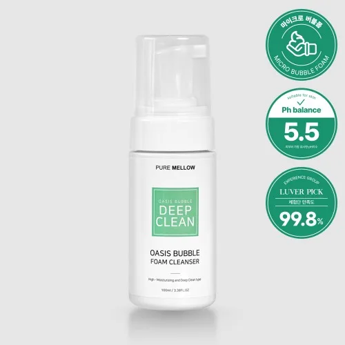 [퓨어멜로우] 오아시스 버블 딥 폼 클렌저 100ml