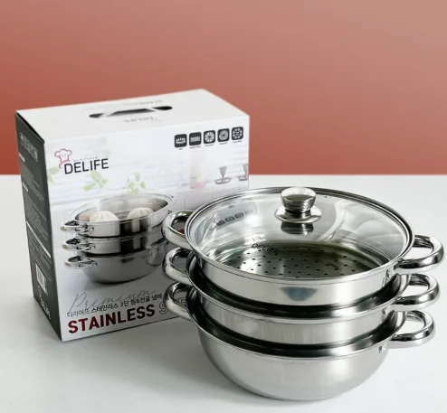 상품코드 : J650 디라이프 3단 찜 전골냄비 28cm