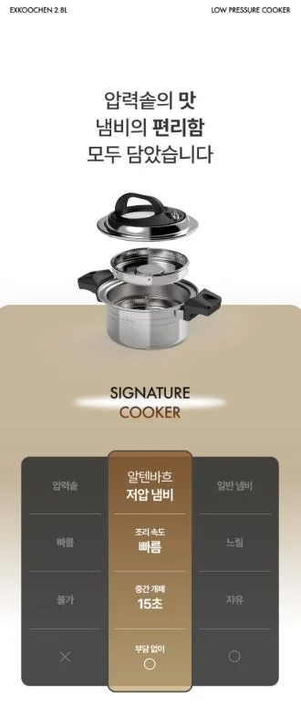 알텐바흐 엑스쿠첸 저압냄비 2.8L + 저당트레이 20cm