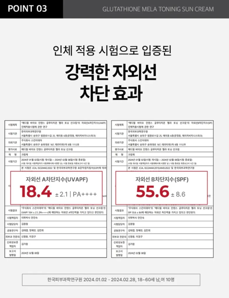 메디필 글루타치온 화이트 기미삭제 선크림