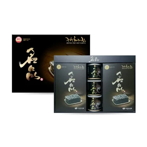 [광천해저김] 명품 4호 (명품전장23g*8봉, 명품캔30g*3개) + 쇼핑백