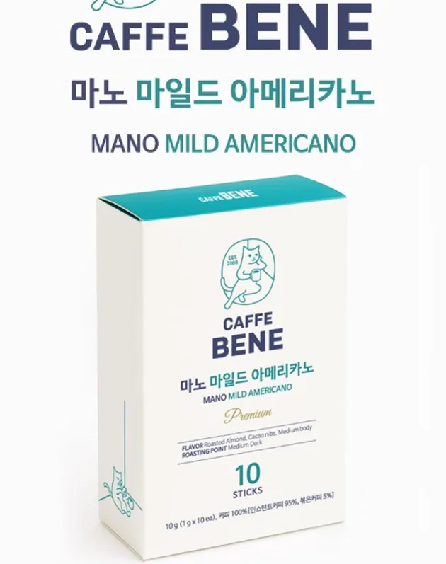 [카페베네] 마노 마일드 아메리카노 10T