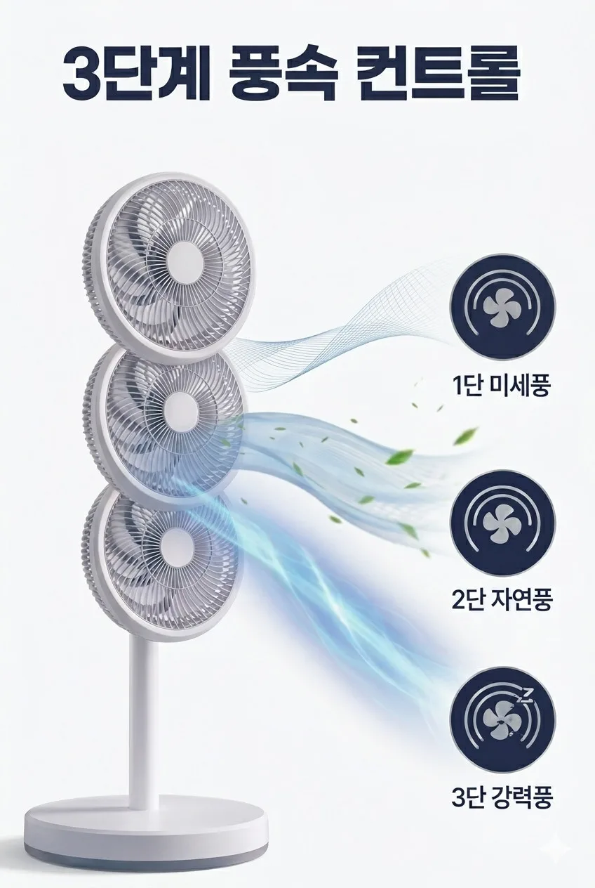 아쥬라 AZZURRA 써큘레이터형 저소음 리모컨 선풍기