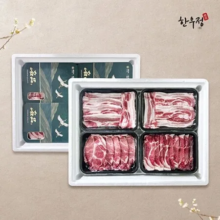 [한우정] 한돈구이세트2호 (삼겹살400g*2, 목살400g, 앞다리살구이용400g)