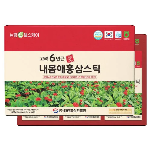 고려6년근 내몸에 홍삼스틱 30포 + 쇼핑백포함