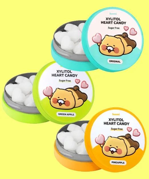 춘식이 자일리톨 하트 캔디 40g, 1개(3종 택1)